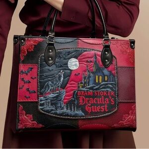 Dracula's Guest Red and Black Tote